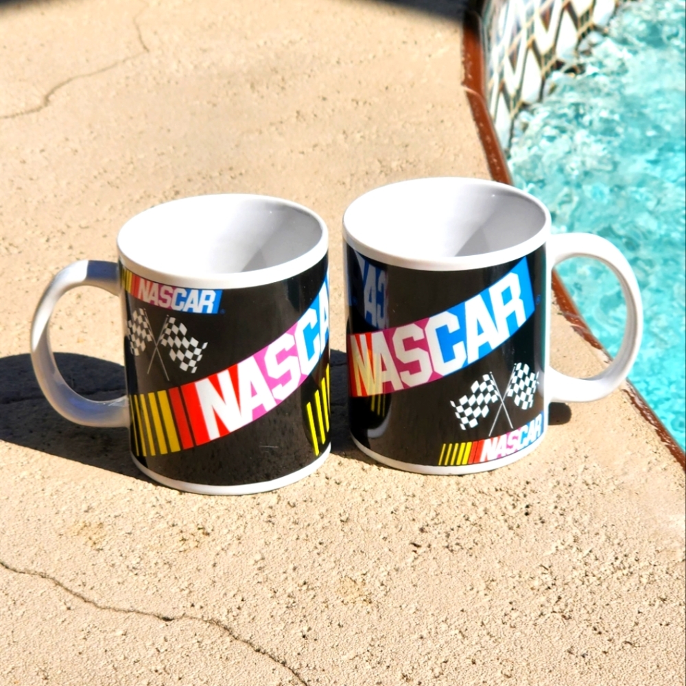 Nascar coffee mugs, 2 mugs.